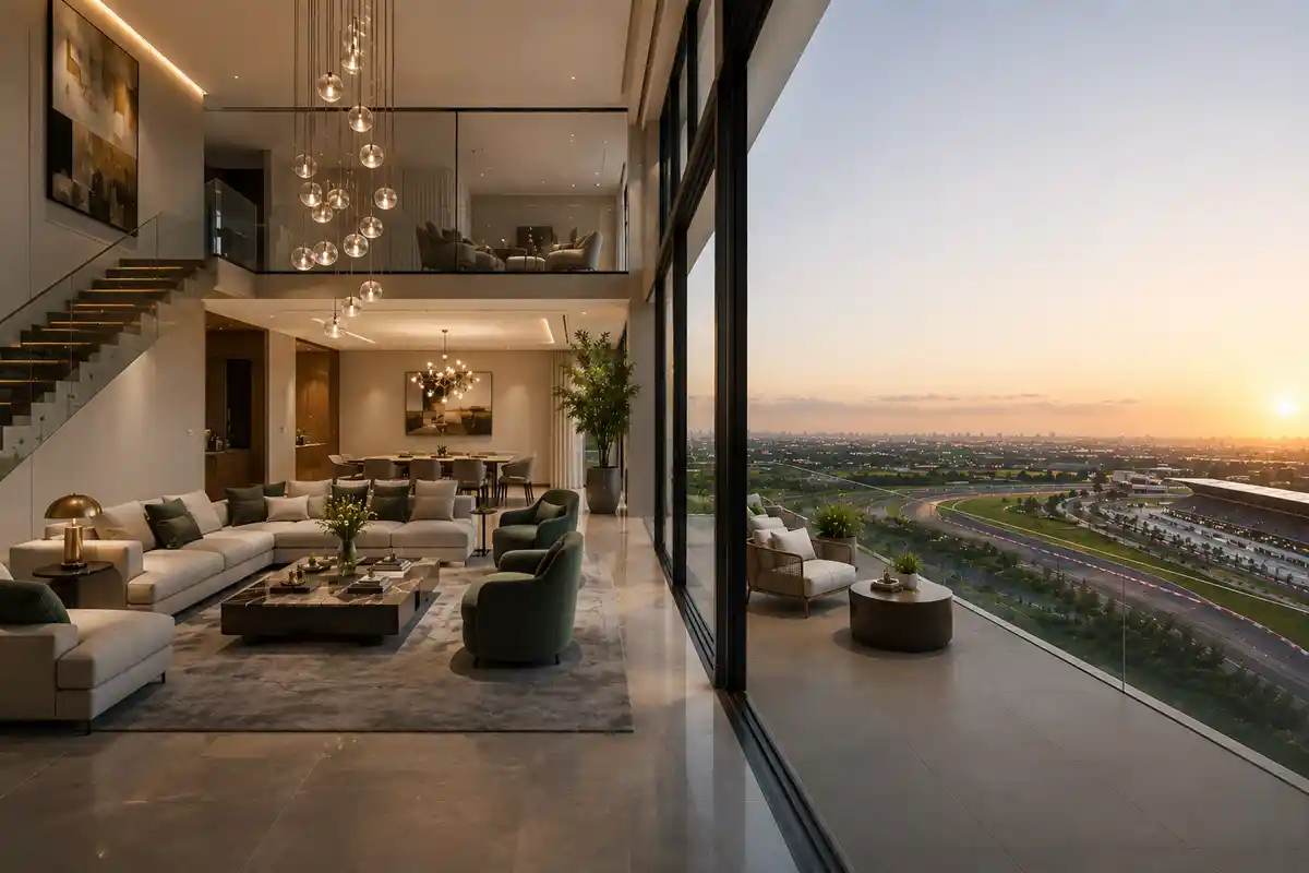 Oberoi Realty 360 North Gurgaon offers ultra-luxury 4 BHK and 5 BHK residences, exclusive duplex homes, and premium penthouses with expansive layouts, larger living spaces, and stunning panoramic views of the Gurgaon skyline.